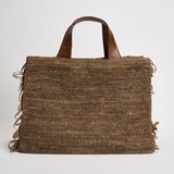 Borsa donna Onja in rafia marrone ONJA DARKTEA IBELIV 