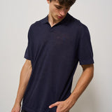 Polo uomo blu LDM310120 460460DARK NAVY LES DEUX 