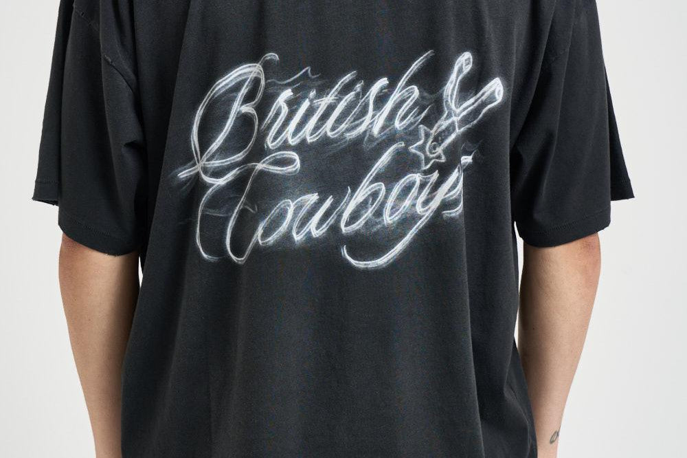 T-shirt uomo con stampa nera 100592 04STAINEDBLACK REPRESENT 