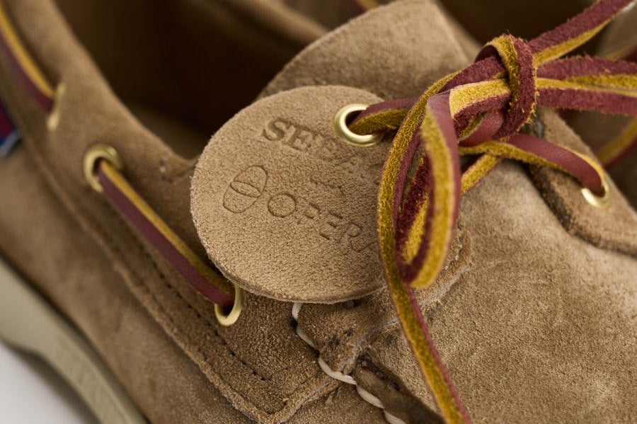 Mocassino uomo Portland in suede beige 78123GW AF0 SEBAGO 