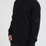 Felpa uomo girocollo in misto lana nera KN707A 110149A999 CP COMPANY 