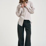 Camicia donna Aurora a righe bordeaux CH0262FB D1I01IECRD ISABEL MARANT 