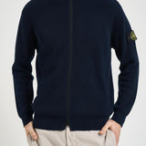 Maglia uomo con zip blu notte 5100126 S00D8V0020 STONE ISLAND 