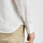Camicia uomo in lino bianca J66TNP UA1 ACCADEMIE TESSILI 