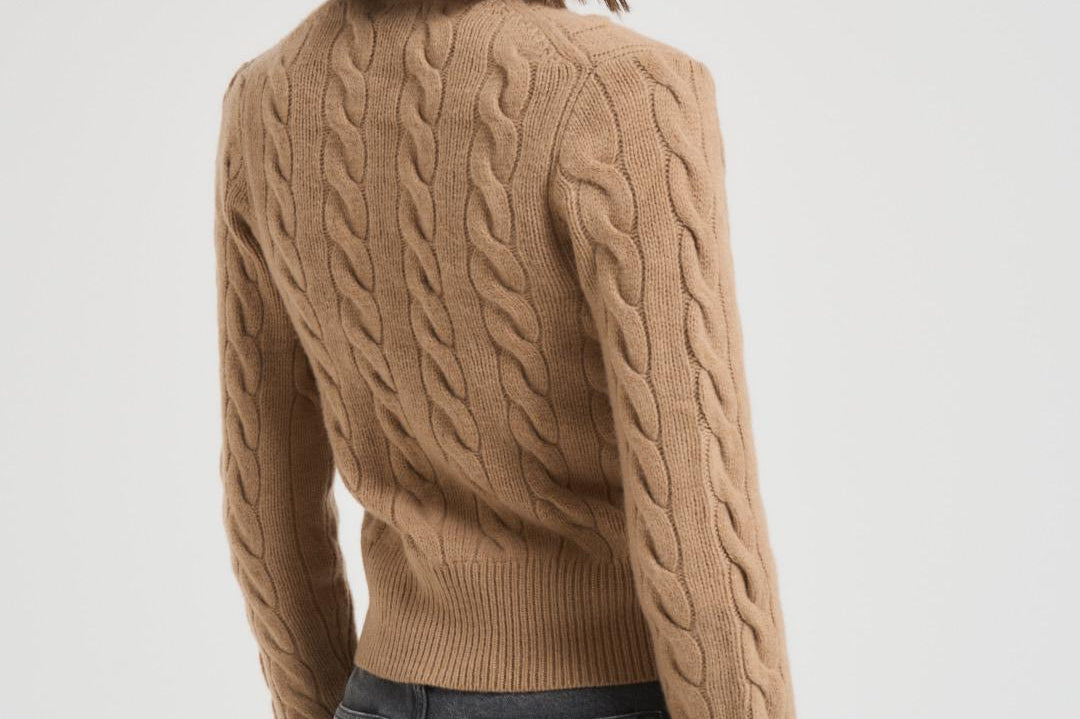Cardigan donna cammello 211972104 001 RALPH LAUREN 