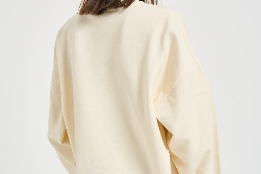 Felpa donna girocollo ecru 12486 ECRU ANINE BING 