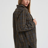 Camicia donna Core tartan marrone D380634 CORE807OLIVA P.a.r.o.s.h. 