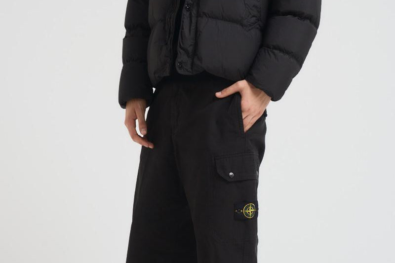 Piumino uomo nero 4100010 S0A23V0029 STONE ISLAND 