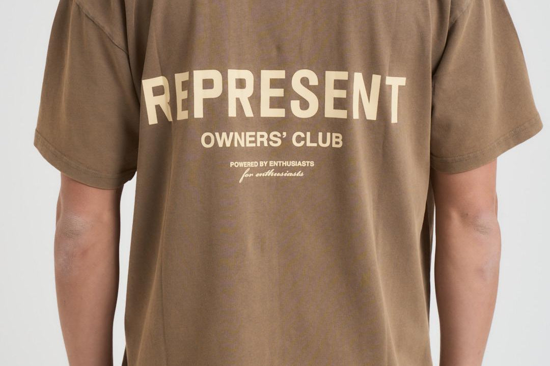 T-shirt uomo girocollo tortora OCM41114 ALMOND REPRESENT 