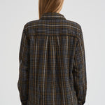 Camicia donna Core tartan marrone D380634 CORE807OLIVA P.a.r.o.s.h. 