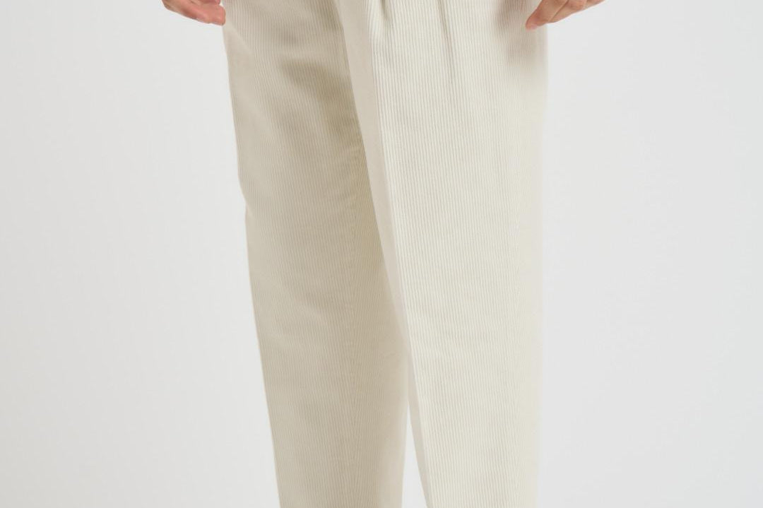 Pantalone uomo a costine sabbia BELLOD 40045130 BRIGLIA 