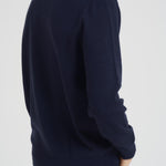 Maglia uomo girocollo con ricamo blu HERON LTEMBRYCARLIFT61 MC2 SAINT BARTH 