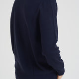 Maglia uomo girocollo con ricamo blu HERON LTEMBRYCARLIFT61 MC2 SAINT BARTH 