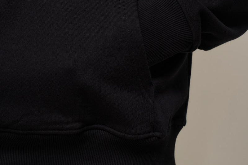 Felpa uomo con cappuccio nera HO162 CO127BL DROLE DE MONSIEUR 