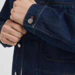 Giacca uomo stile camicia in denim scuro Q100027S00J7 VJ201 STONE ISLAND 