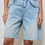 Bermuda donna in denim chiaro LEA 8662 ICON DENIM 