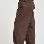 Pantalone donna gamba larga marrone AXEL T0215BROWN THE LATEST 