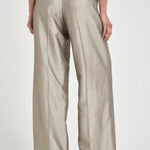 Pantalone donna palazzo in organza grigio E04452D 970 PESERICO 
