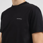 T-shirt uomo nera con logo bianco 8N1TD8 1JVZ0999 EMPORIO ARMANI 