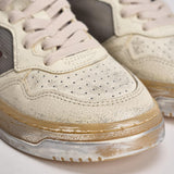 Sneakers donna Medalist Low Super Vintage bianco e argento AVLW ME01 AUTRY 