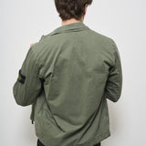 Camicia uomo verde con zip 1200032 S00WNV0159 STONE ISLAND 