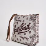 Pochette donna Aline bandana bianca e bordeaux ALINE 03131L MC2 SAINT BARTH 