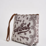 Pochette donna Aline bandana bianca e bordeaux ALINE 03131L MC2 SAINT BARTH 