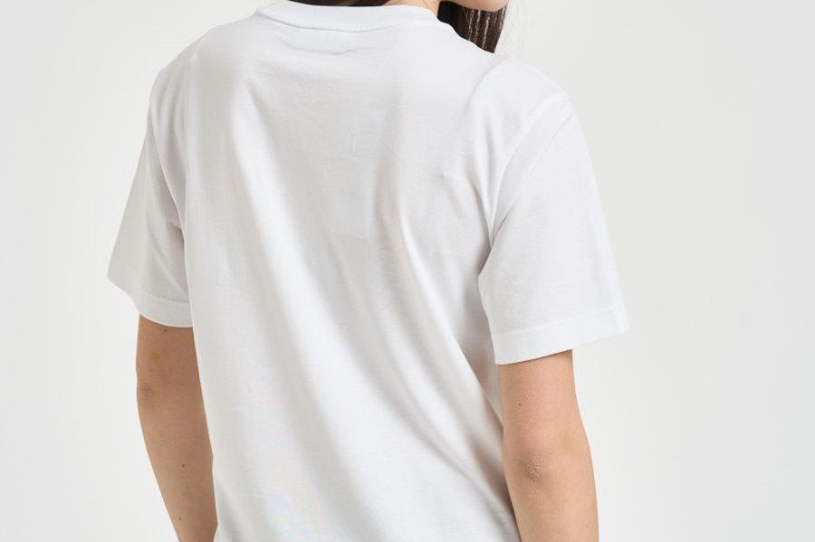 T-shirt donna girocollo bianca TF7215 001 LACOSTE 