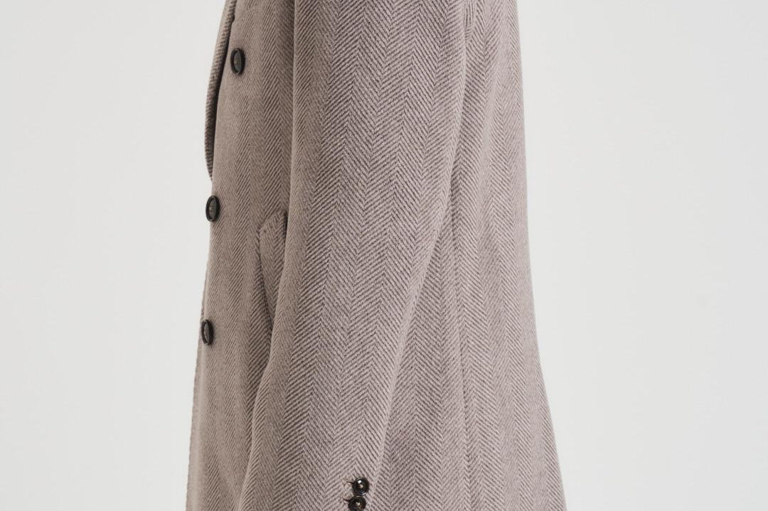 Cappotto uomo doppiopetto grigio MAINE MCPS126MORO ACCADEMIE TESSILI 