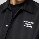 Giacca uomo in nylon nera JT183 PA014BL DROLE DE MONSIEUR 