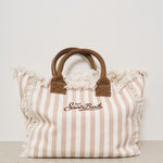 Borsa donna Vanity a righe beige VANITY 03753H MC2 SAINT BARTH 