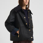 Giacca donna Catton Wax in cotone cerato verde LWX1333 BK71 BARBOUR 