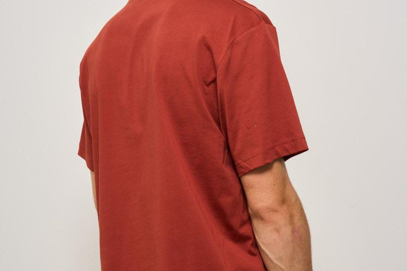 T-shirt uomo girocollo mattone TH7318 AFS LACOSTE 