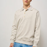 Felpa a polo uomo grigia PL132 CO127GY DROLE DE MONSIEUR 