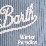 Pochette donna Parisienne Corduroy a coste celeste PARISIENNE COURD36 MC2 SAINT BARTH 