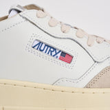 Sneakers uomo Medalist low in suede beige e verde AULM LS17 AUTRY 