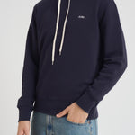 Felpa uomo con cappuccio blu HOPM A2JB AUTRY 