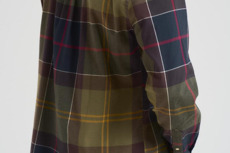 Camicia uomo tartan verde e blu MSH4992 TN52 BARBOUR 